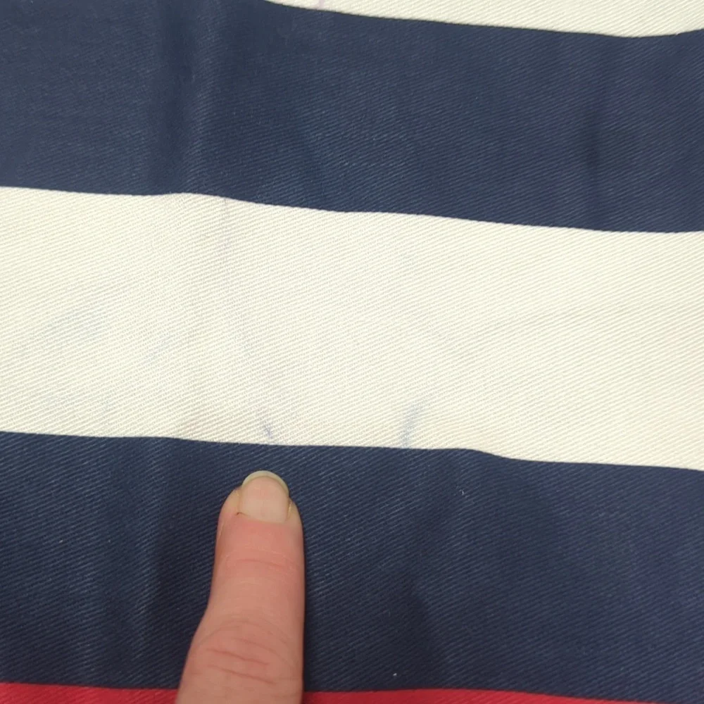 Izod Blokecore Striped Red White Blue Patriotic Pillow Standard Shams Set Of 2
